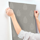 Frond Charcoal by Chesapeake Leaf Wallpaper – Brewster Home Fashions 4169-83128
