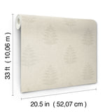 Frond Beige by Chesapeake Leaf Wallpaper – Brewster Home Fashions 4169-83129