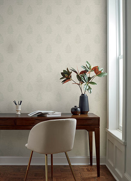 Frond Beige by Chesapeake Leaf Wallpaper – Brewster Home Fashions 4169-83129