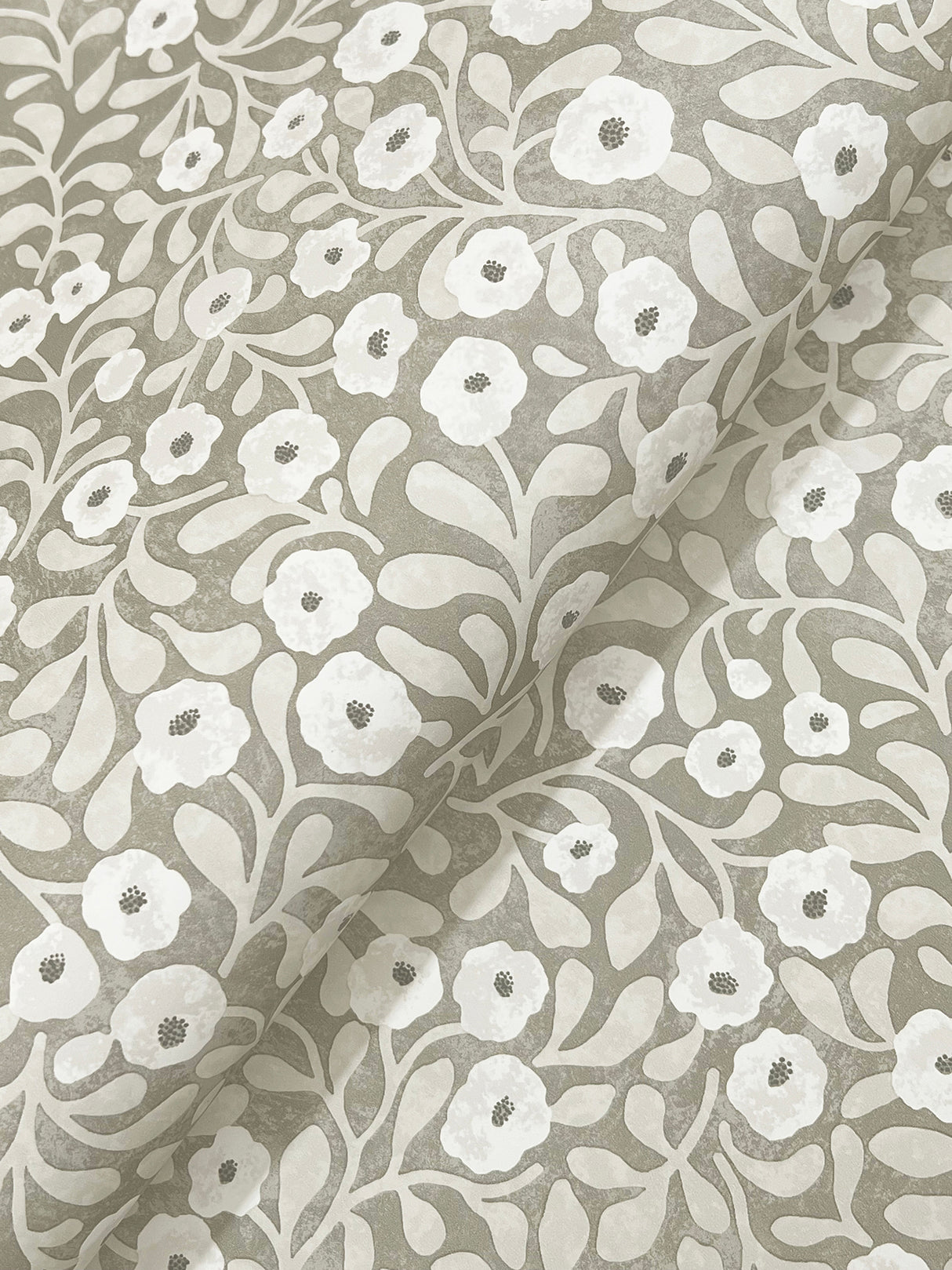 Poppy Trail Grey by Chesapeake Floral Wallpaper – Brewster Home Fashions 4169-83131