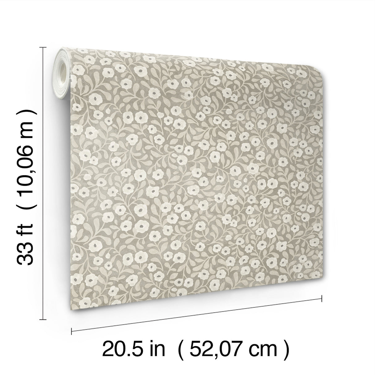 Poppy Trail Grey by Chesapeake Floral Wallpaper – Brewster Home Fashions 4169-83131