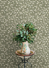 Poppy Trail Green by Chesapeake Floral Wallpaper – Brewster 4169-83132