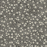 Chesapeake Poppy Trail Black Floral Wallpaper, 20.5 in x 33 ft roll, botanical poppy pattern
