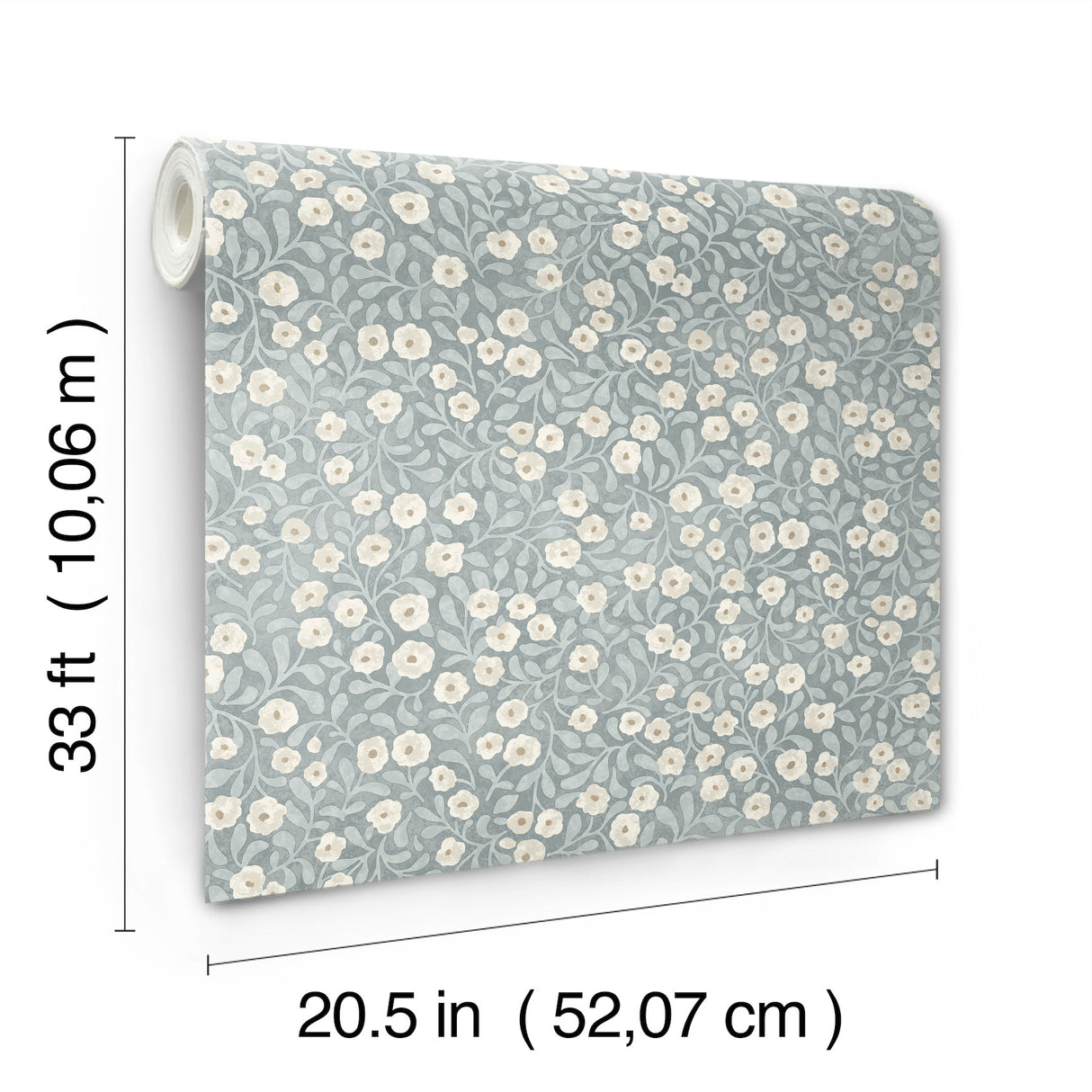 Poppy Trail Light Blue by Chesapeake Floral Wallpaper – Brewster Home Fashions 4169-83134