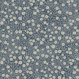 Chesapeake Poppy Trail Dark Blue Floral Wallpaper sample and room scenes