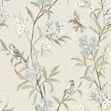 Tea Olive Beige Finch Frolic Wallpaper by Chesapeake – Brewster Home Fashions 4169-83137