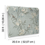 Tea Olive Blue by Chesapeake Finch Frolic Wallpaper – Brewster Home Fashions 4169-83139
