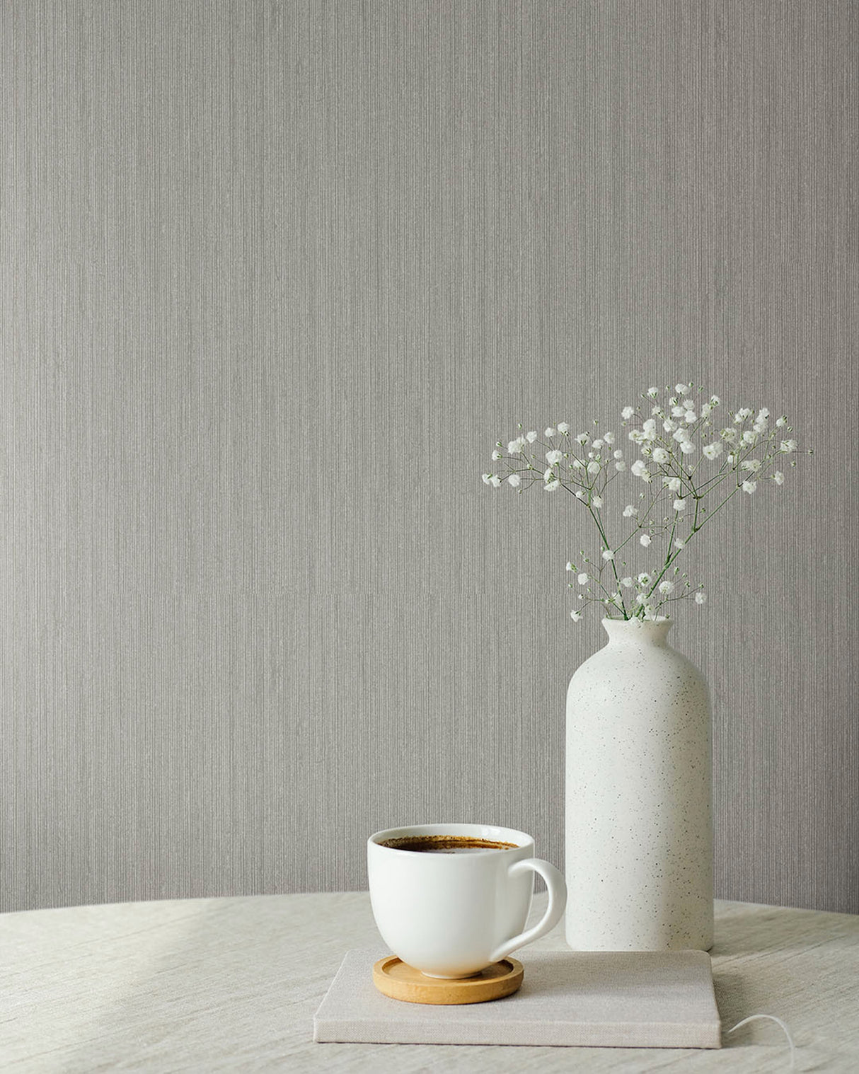 Midolin Canvas Taupe by A-Street Prints Texture Wallpaper- Brewster 4171-17204