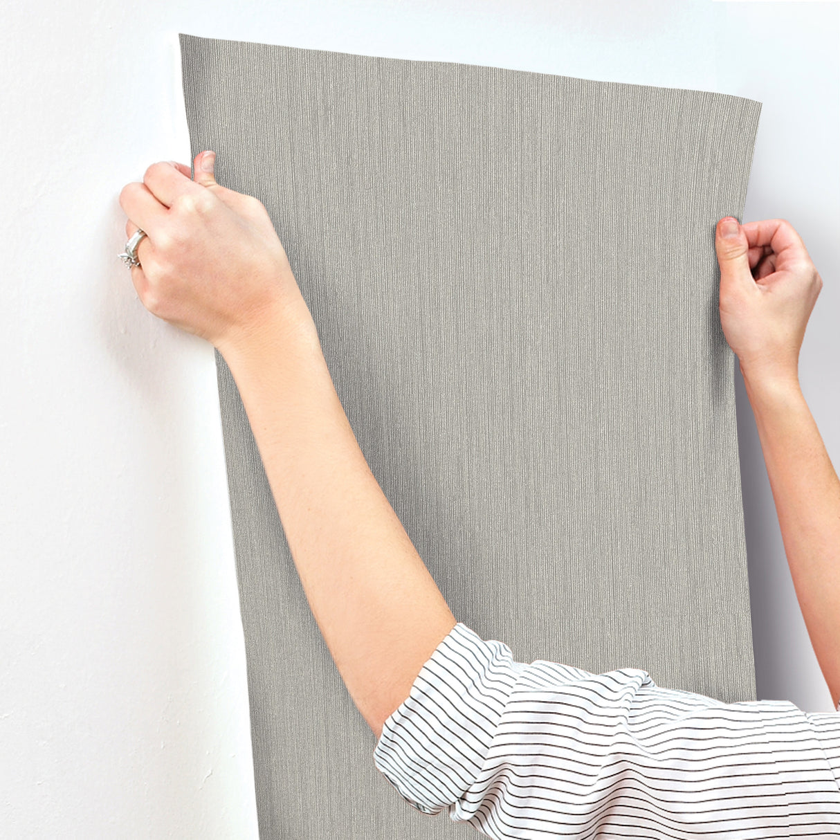 Midolin Canvas Taupe by A-Street Prints Texture Wallpaper- Brewster 4171-17204