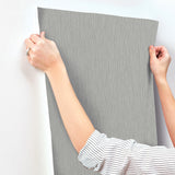 Midolin Antikgra Grey by A-Street Prints Texture Wallpaper – Brewster Home Fashions 4171-17212