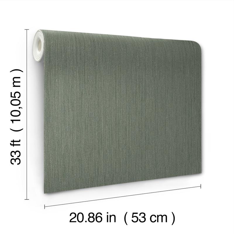Midolin Mossa Dark Green by A-Street Prints Texture Wallpaper- Brewster Home Fashions 4171-17224