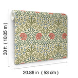 Oxford Union Green by A-Street Prints Floral Vines Wallpaper – Brewster Home Fashions 4171-82043