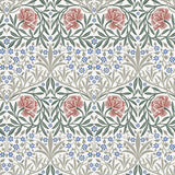 Oxford Union Pink Floral Vines Wallpaper roll by A‑Street Prints, 20.9 in x 33 ft (11 yds), non woven, straight match