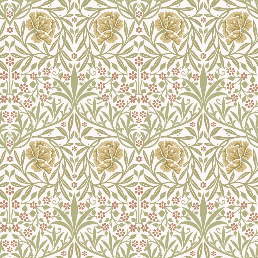 Oxford Union Yellow Floral Vines Wallpaper – A-Street Prints