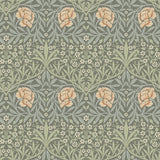Oxford Union Grey Floral Vines Wallpaper roll and pattern by A-Street Prints