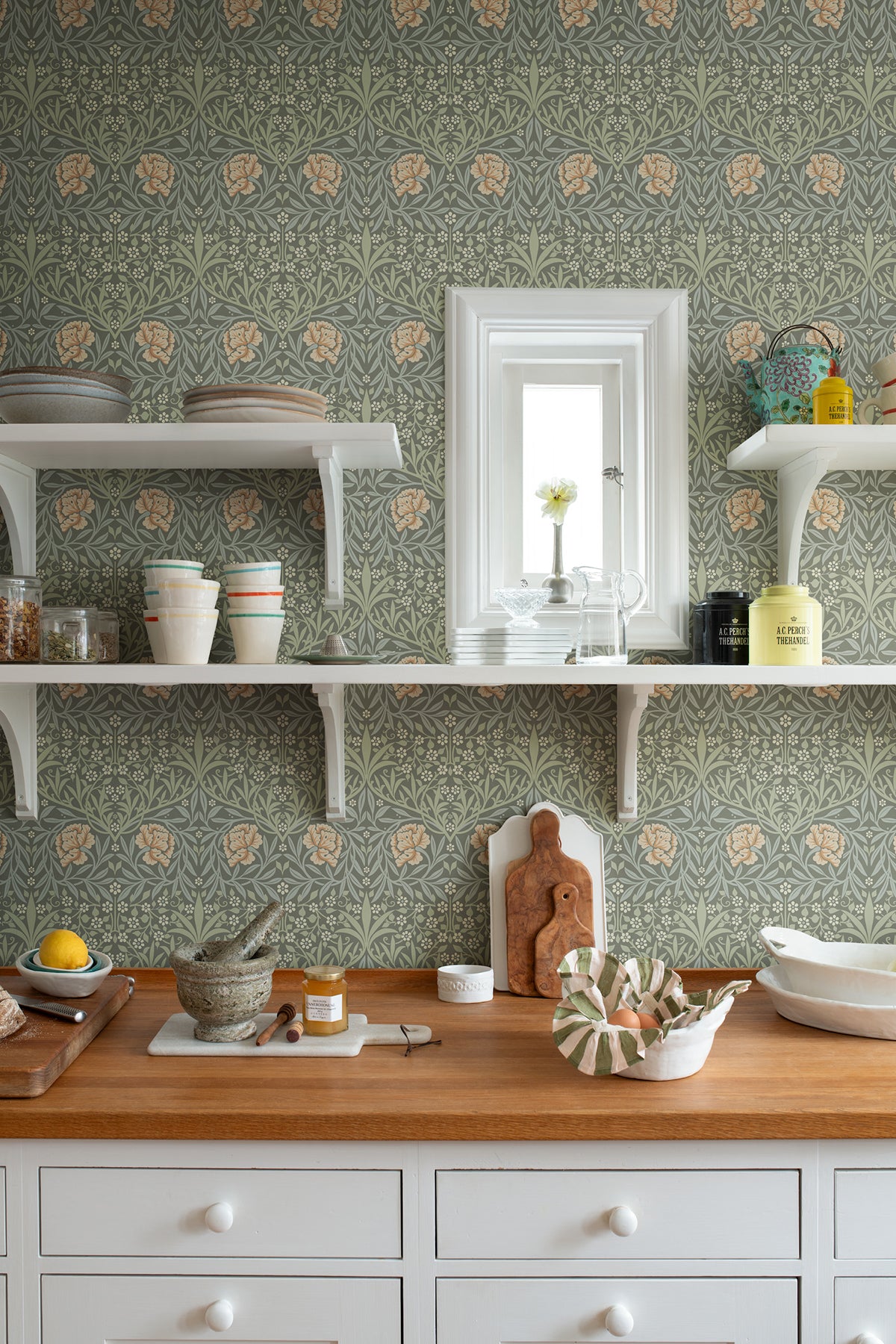Oxford Union Grey by A-Street Prints Floral Vines Wallpaper – Brewster Home Fashions 4171-82046