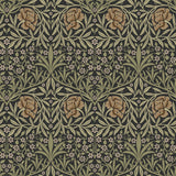 Oxford Union Black Floral Vines Wallpaper by A-Street Prints