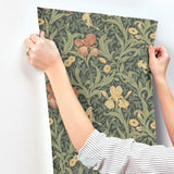 Iris Navy by A-Street Prints Botanical Wallpaper – Brewster 4171-82051