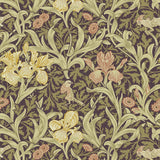 A-Street Prints Iris Plum Wild Gardens Wallpaper pattern and room view