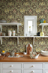 Iris Plum by A-Street Prints Wild Gardens Wallpaper – Brewster Home Fashions 4171-82052