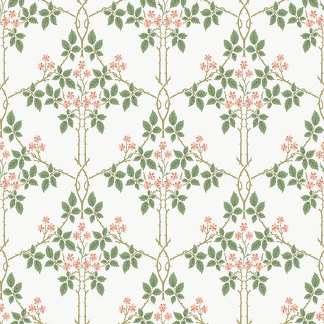 Blackberry Pink Vine Trellis Wallpaper – A-Street Prints
