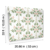 Blackberry Pink by A-Street Prints Vine Trellis Wallpaper – Brewster Home Fashions 4171-82054