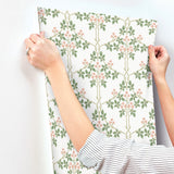 Blackberry Pink by A-Street Prints Vine Trellis Wallpaper – Brewster Home Fashions 4171-82054
