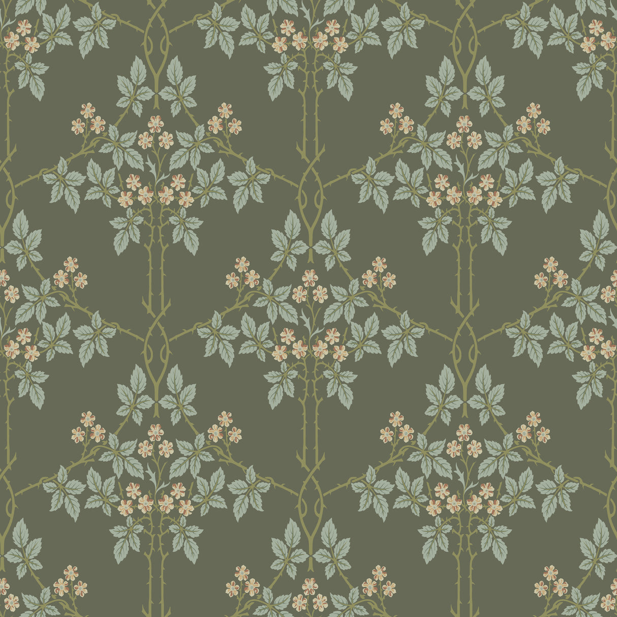 A-Street Prints Blackberry Grey Vine Trellis Wallpaper roll and pattern