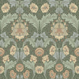 Myrtle Sea Green Floral Ogee Wallpaper roll by A-Street Prints