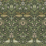 Bird Green Floral Thicket Wallpaper in Green by A-Street Prints