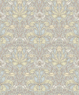 Spring Thicket Light Blue Tulip Damask Wallpaper by A-Street Prints – Brewster Home Fashions 4171-82066