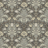 A-Street Prints Spring Thicket Blue Tulip Damask Wallpaper