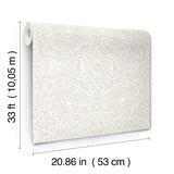 Ceiling Dove by A-Street Prints Intricate Floral Wallpaper – Brewster Home Fashions 4171-82069