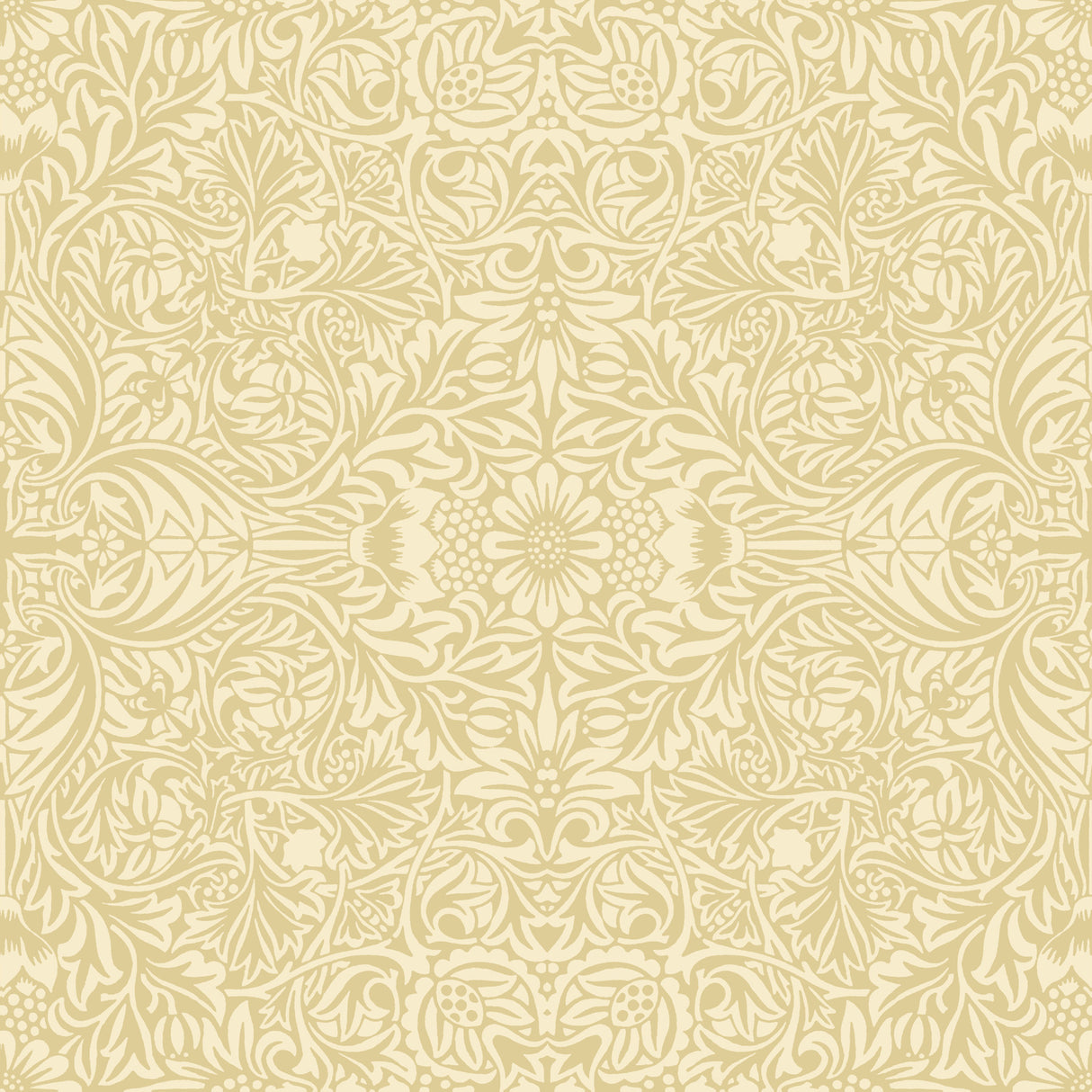 Ceiling Yellow Intricate Floral wallpaper by A-Street Prints, 20.9 in x 33 ft roll, botanical pattern close-up