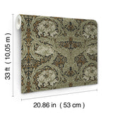 African Marigold Black by A-Street Prints Floral Wallpaper – Brewster Home Fashions 4171-82073