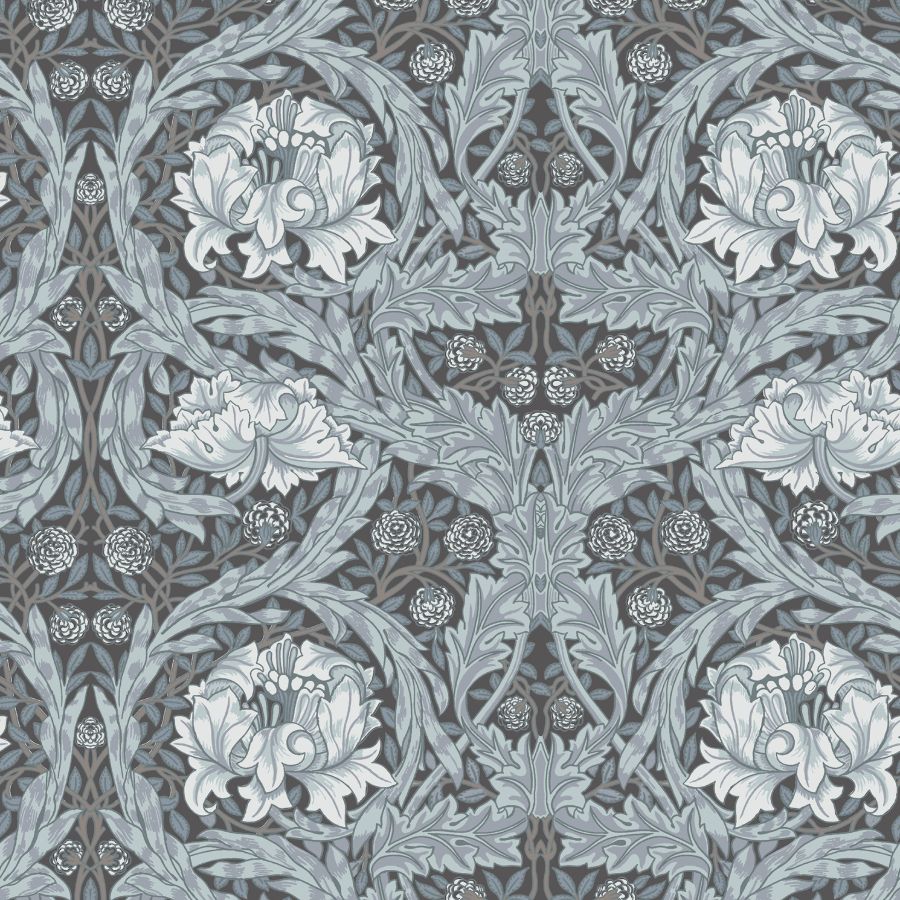 African Marigold Dark Blue Floral Wallpaper by A-Street Prints – 4171-82074
