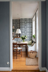 African Marigold Dark Blue by A-Street Prints Floral Wallpaper- Brewster Home Fashions 4171-82074