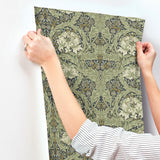 African Marigold Sea Green by A-Street Prints Floral Wallpaper- Brewster Home Fashions 4171-82075
