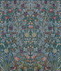 Vine Embroidery Teal Wall Mural by A-Street Prints