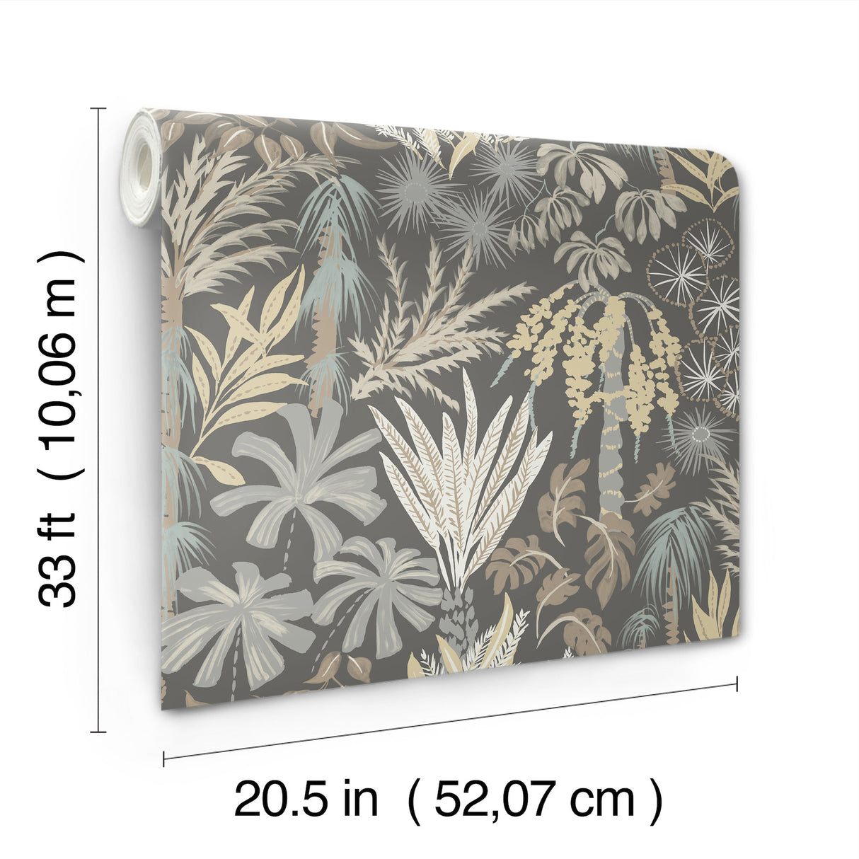 Everglades Grey by A-Street Prints Botanical Wallpaper – A-Street Prints 4172-27481