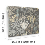 Everglades Grey by A-Street Prints Botanical Wallpaper – A-Street Prints 4172-27481