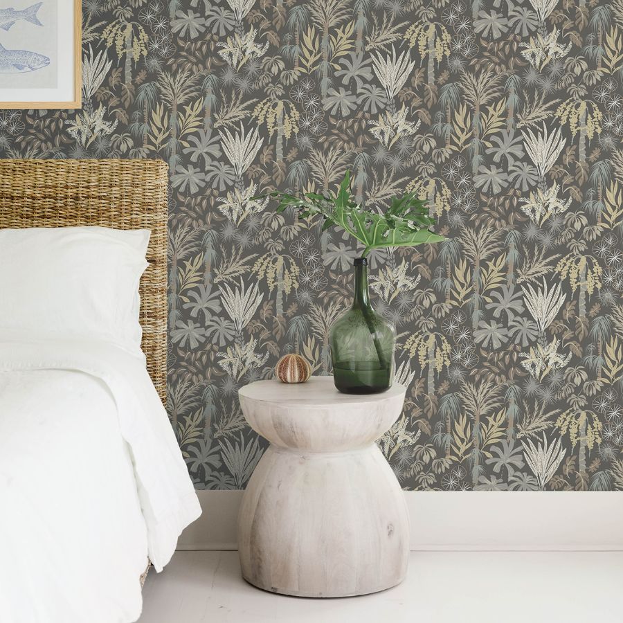 Everglades Grey by A-Street Prints Botanical Wallpaper – A-Street Prints 4172-27481