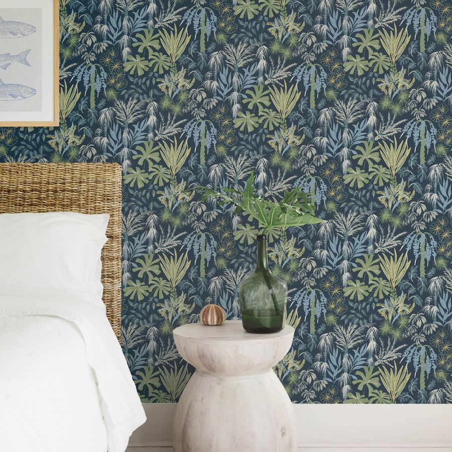 Everglades Teal by A-Street Prints Botanical Wallpaper – A-Street Prints 4172-27482
