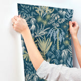 Everglades Teal by A-Street Prints Botanical Wallpaper – A-Street Prints 4172-27482