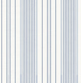 Navarres Stripe Blue Faux Linen Wallpaper by A-Street Prints, 4172-27484