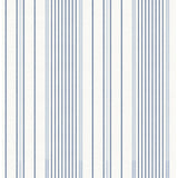 Navarres Stripe Blue Faux Linen Wallpaper by A-Street Prints, 4172-27484