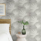 Hatteras Grey by A-Street Prints Palms Wallpaper- A-Street Prints 4172-27488