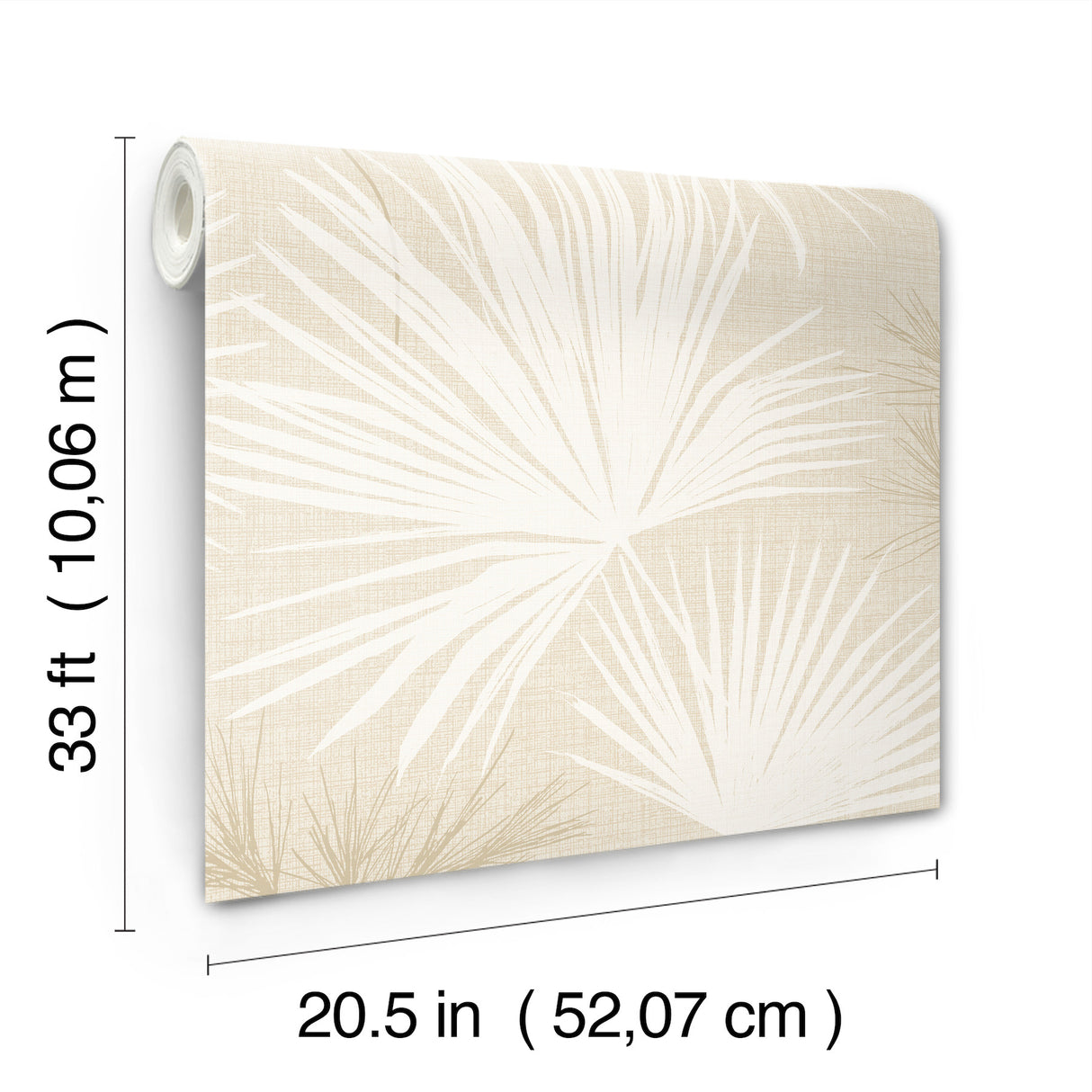 Hatteras Champagne Palms by A-Street Prints Tropical Botanical Wallpaper – A-Street Prints 4172-27489