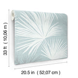 Hatteras Sky Blue by A-Street Prints Palms Wallpaper – Brewster Home Fashions 4172-27491