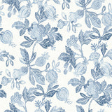 Beach Rose Blue Floral Fruits Wallpaper by A-Street Prints